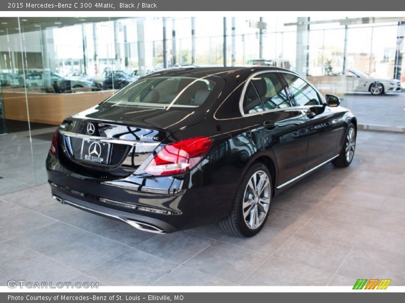 Black / Black 2015 Mercedes-Benz C 300 4Matic