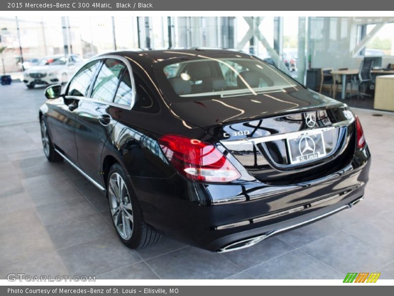 Black / Black 2015 Mercedes-Benz C 300 4Matic