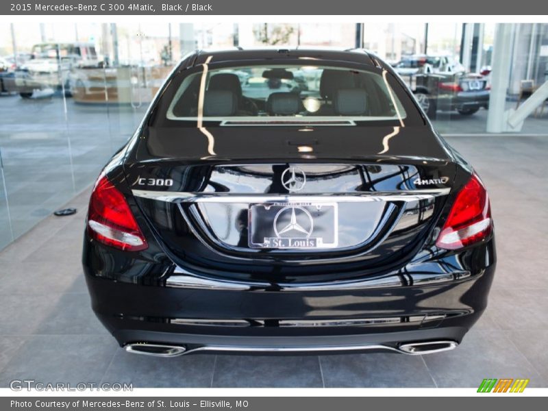 Black / Black 2015 Mercedes-Benz C 300 4Matic