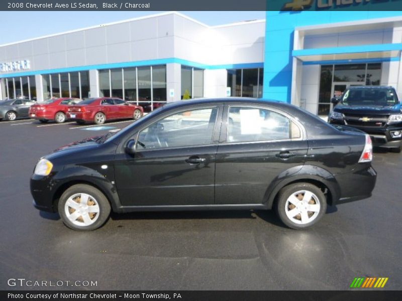 Black / Charcoal 2008 Chevrolet Aveo LS Sedan