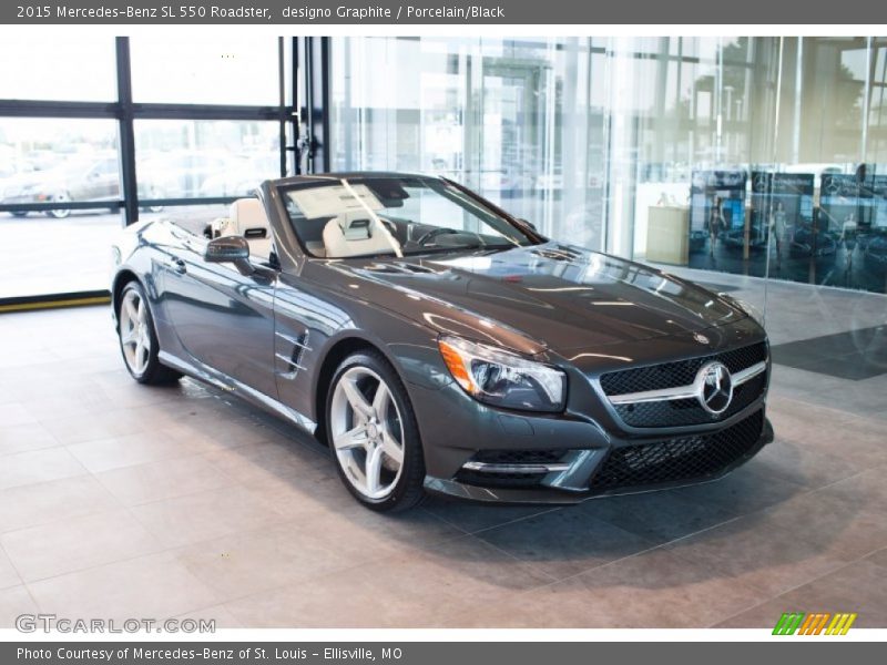 designo Graphite / Porcelain/Black 2015 Mercedes-Benz SL 550 Roadster