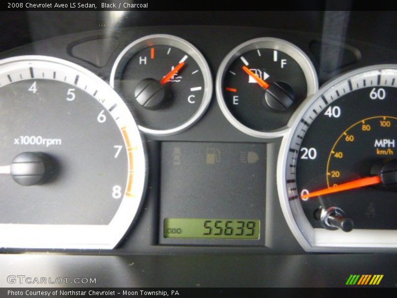 Black / Charcoal 2008 Chevrolet Aveo LS Sedan