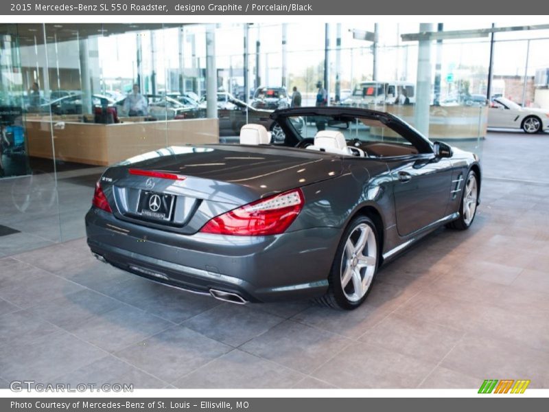 designo Graphite / Porcelain/Black 2015 Mercedes-Benz SL 550 Roadster