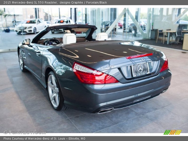 designo Graphite / Porcelain/Black 2015 Mercedes-Benz SL 550 Roadster