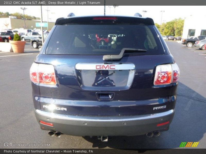 Deep Blue Metallic / Light Titanium 2012 GMC Acadia SLT AWD
