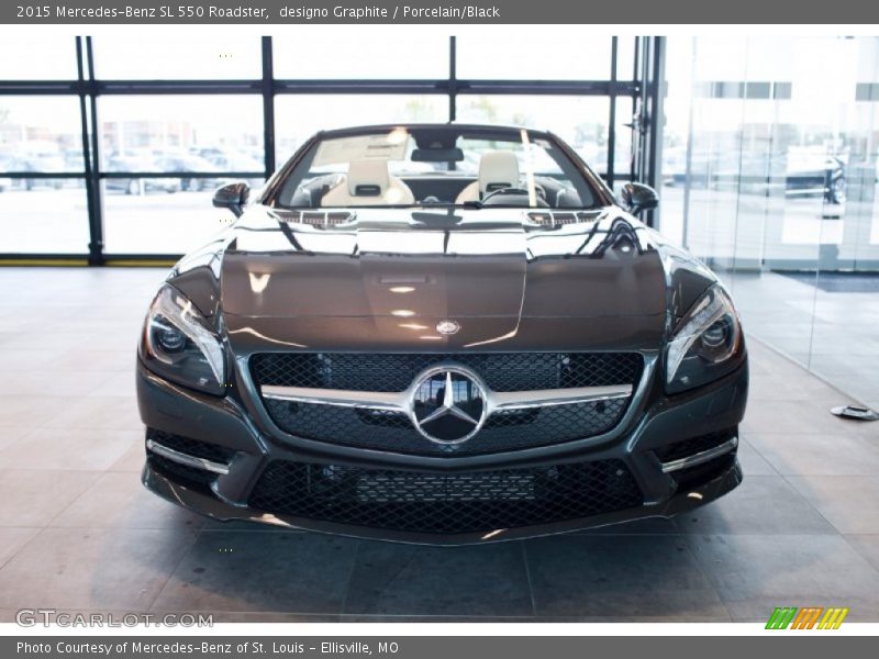 designo Graphite / Porcelain/Black 2015 Mercedes-Benz SL 550 Roadster