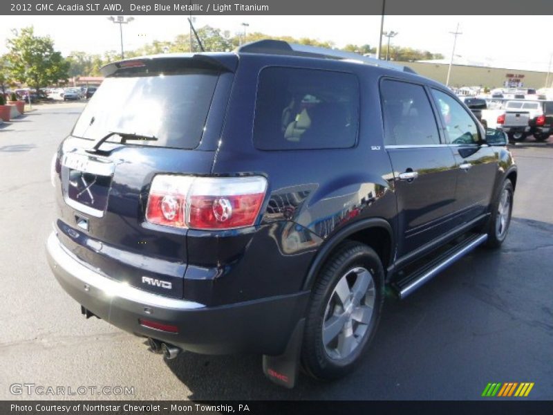 Deep Blue Metallic / Light Titanium 2012 GMC Acadia SLT AWD