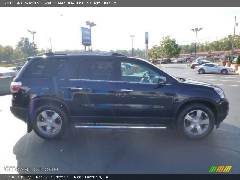 Deep Blue Metallic / Light Titanium 2012 GMC Acadia SLT AWD