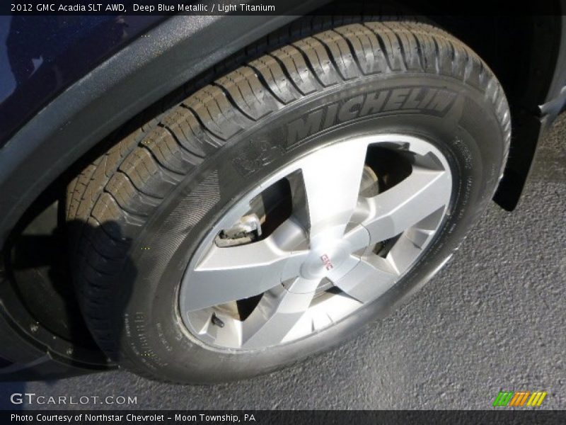 Deep Blue Metallic / Light Titanium 2012 GMC Acadia SLT AWD