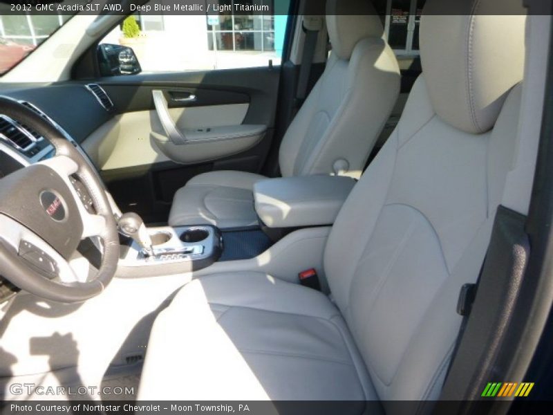 Deep Blue Metallic / Light Titanium 2012 GMC Acadia SLT AWD