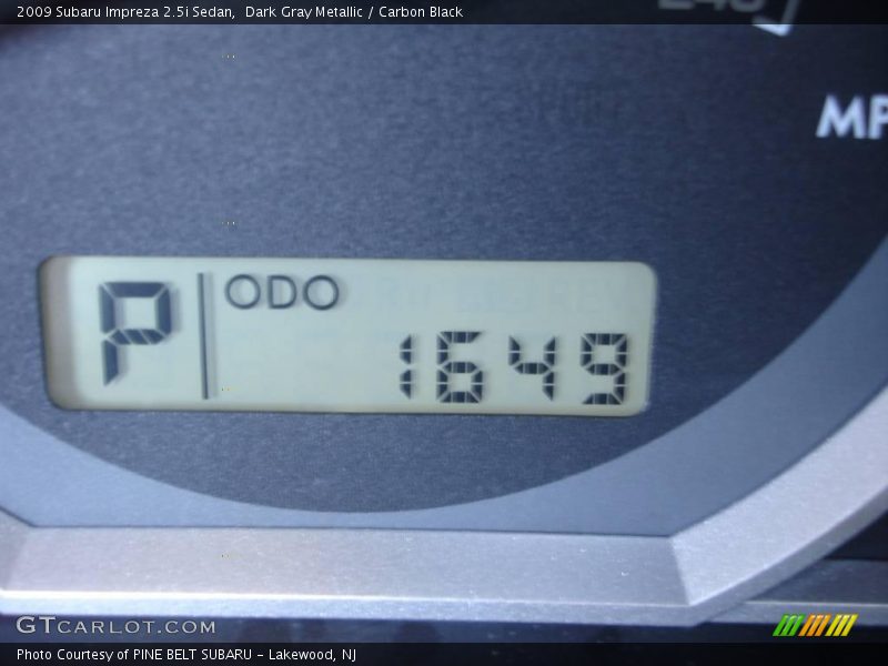 Dark Gray Metallic / Carbon Black 2009 Subaru Impreza 2.5i Sedan