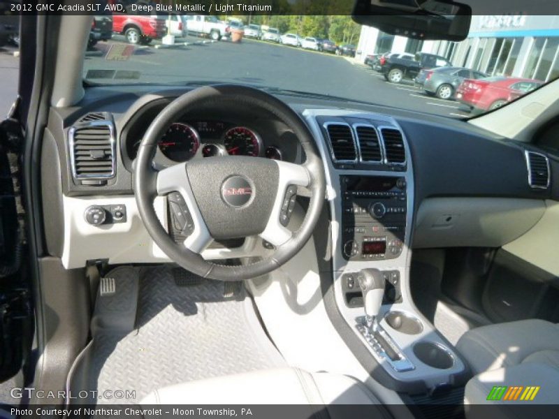 Deep Blue Metallic / Light Titanium 2012 GMC Acadia SLT AWD