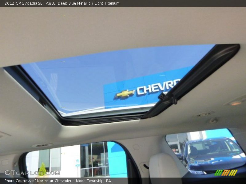 Deep Blue Metallic / Light Titanium 2012 GMC Acadia SLT AWD