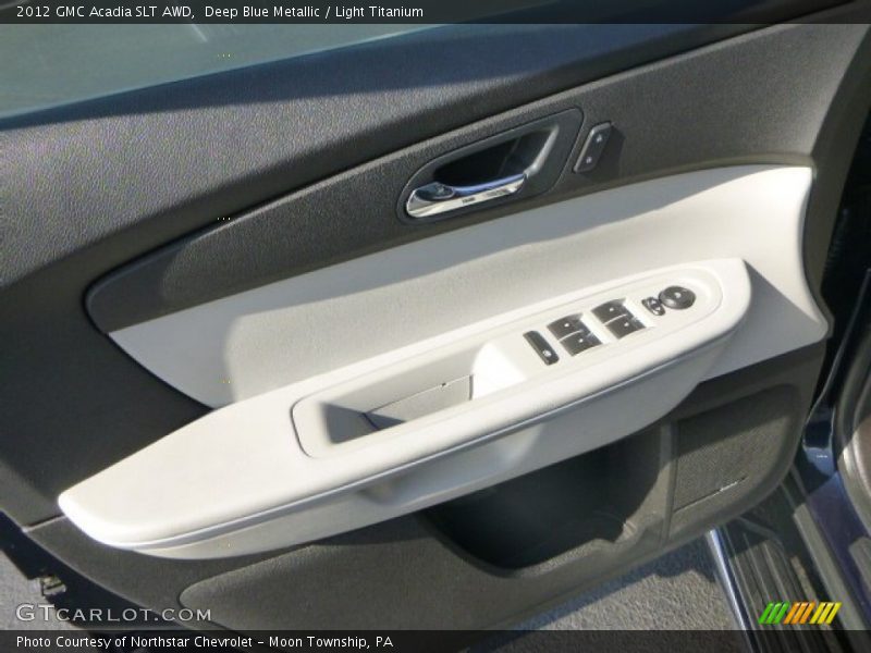 Deep Blue Metallic / Light Titanium 2012 GMC Acadia SLT AWD