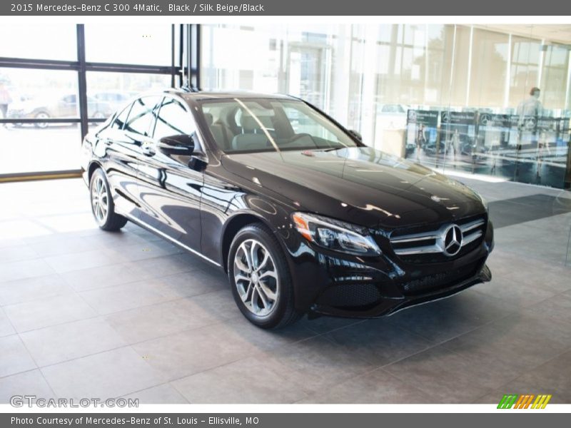 Black / Silk Beige/Black 2015 Mercedes-Benz C 300 4Matic