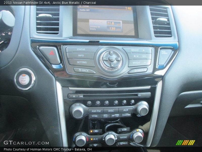 Arctic Blue Metallic / Charcoal 2013 Nissan Pathfinder SV 4x4