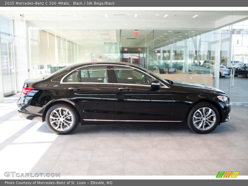Black / Silk Beige/Black 2015 Mercedes-Benz C 300 4Matic