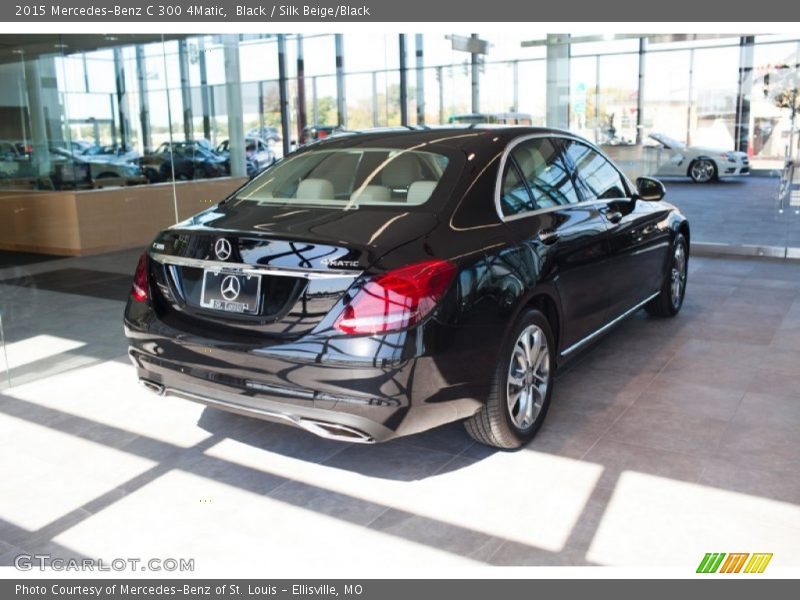 Black / Silk Beige/Black 2015 Mercedes-Benz C 300 4Matic