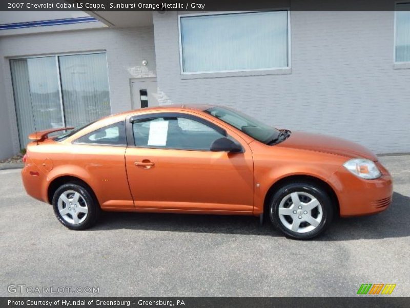 Sunburst Orange Metallic / Gray 2007 Chevrolet Cobalt LS Coupe