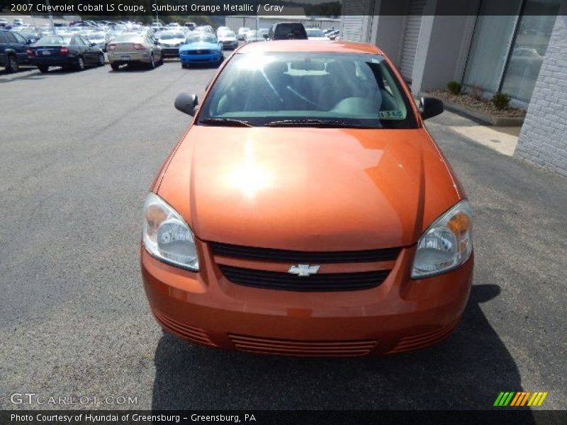 Sunburst Orange Metallic / Gray 2007 Chevrolet Cobalt LS Coupe