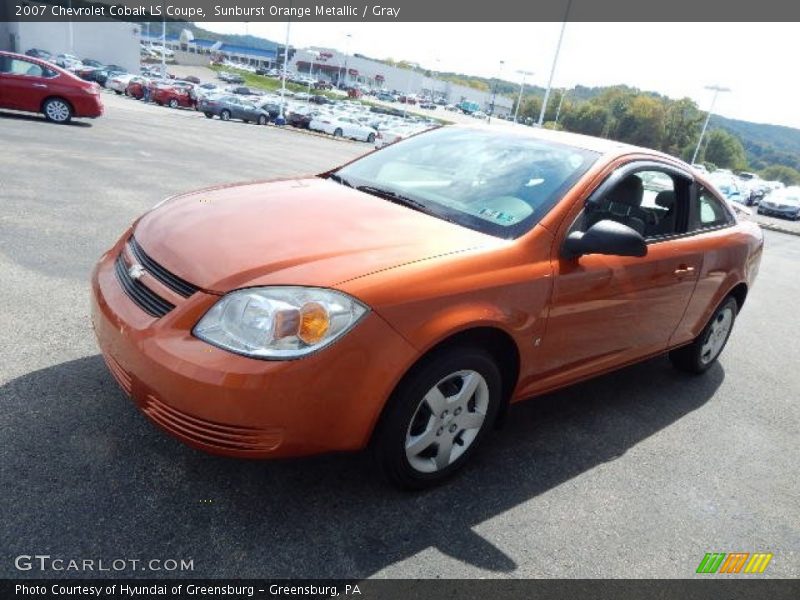 Sunburst Orange Metallic / Gray 2007 Chevrolet Cobalt LS Coupe