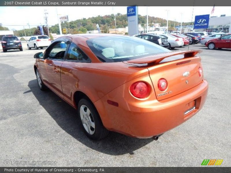 Sunburst Orange Metallic / Gray 2007 Chevrolet Cobalt LS Coupe