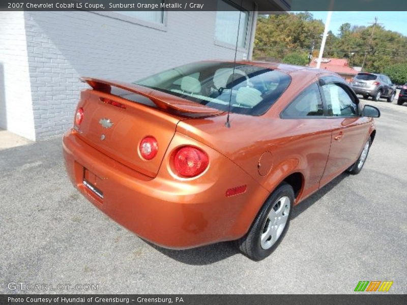 Sunburst Orange Metallic / Gray 2007 Chevrolet Cobalt LS Coupe