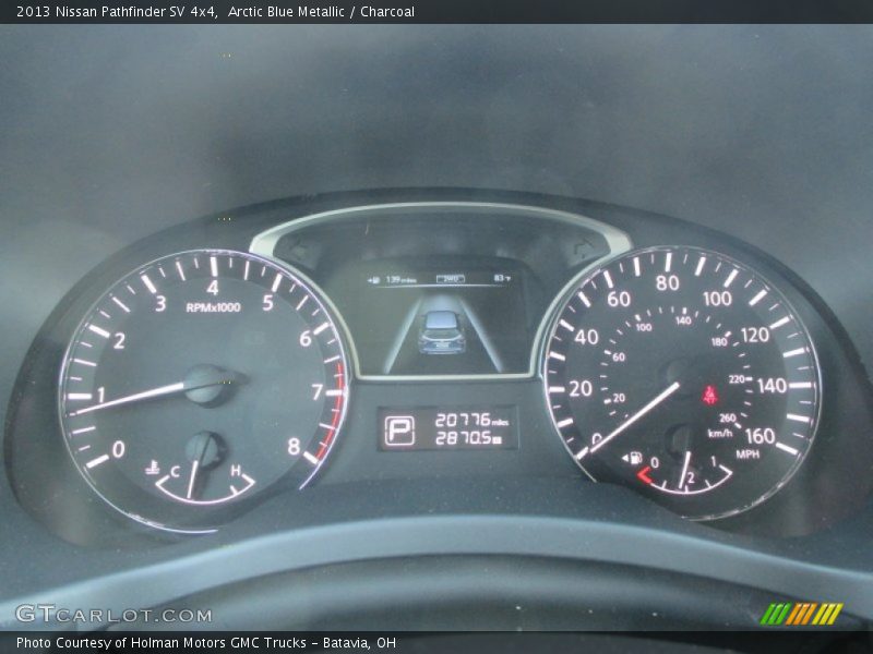 Arctic Blue Metallic / Charcoal 2013 Nissan Pathfinder SV 4x4