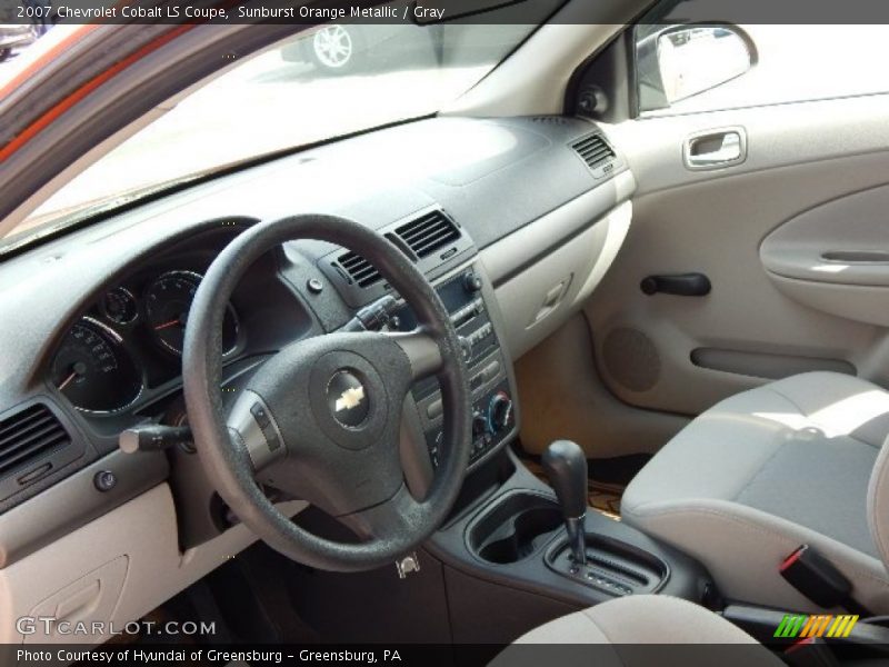 Sunburst Orange Metallic / Gray 2007 Chevrolet Cobalt LS Coupe