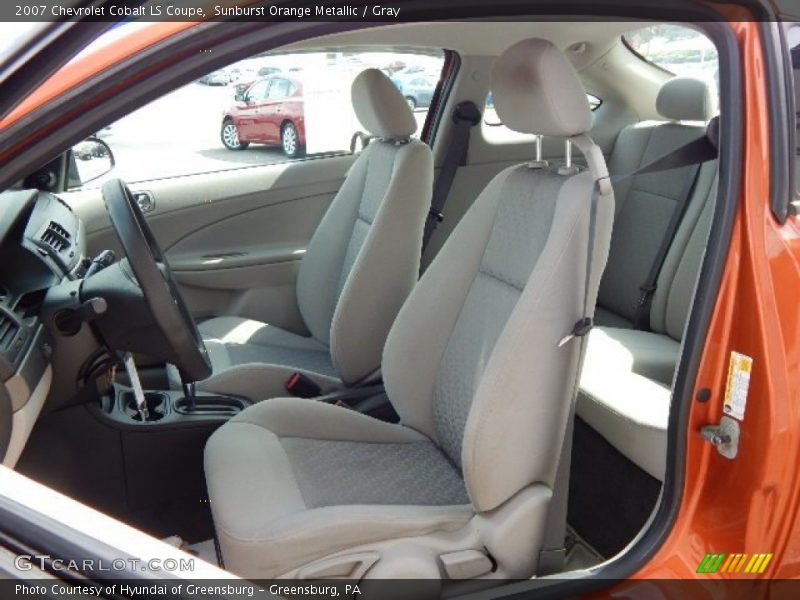 Sunburst Orange Metallic / Gray 2007 Chevrolet Cobalt LS Coupe