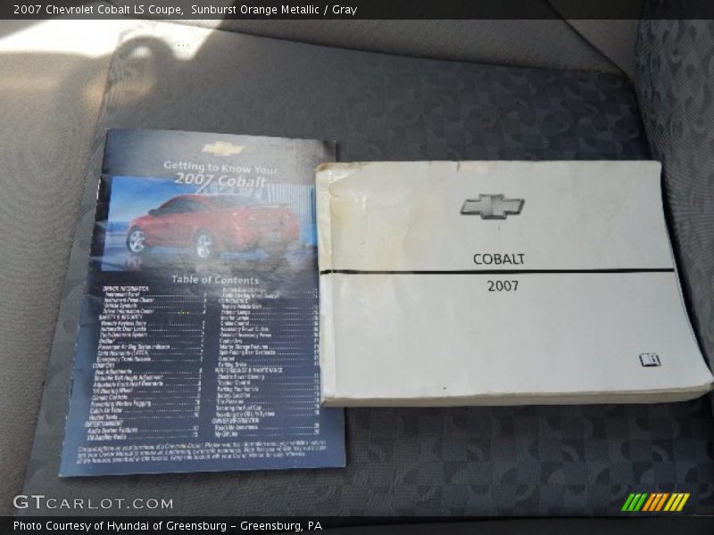 Sunburst Orange Metallic / Gray 2007 Chevrolet Cobalt LS Coupe