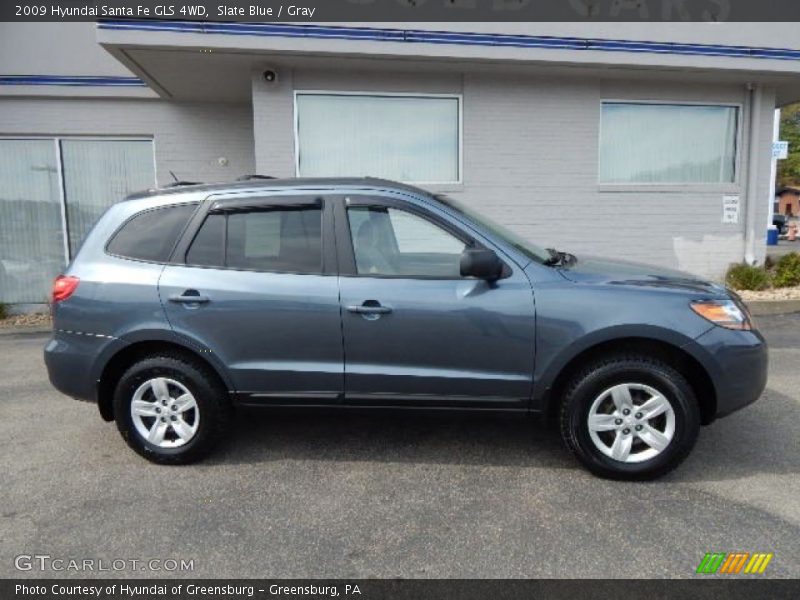 Slate Blue / Gray 2009 Hyundai Santa Fe GLS 4WD