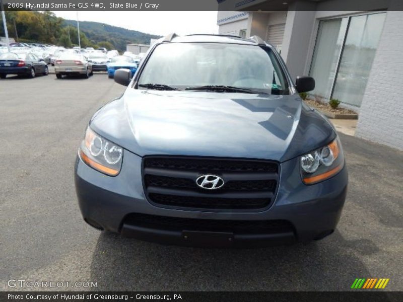 Slate Blue / Gray 2009 Hyundai Santa Fe GLS 4WD