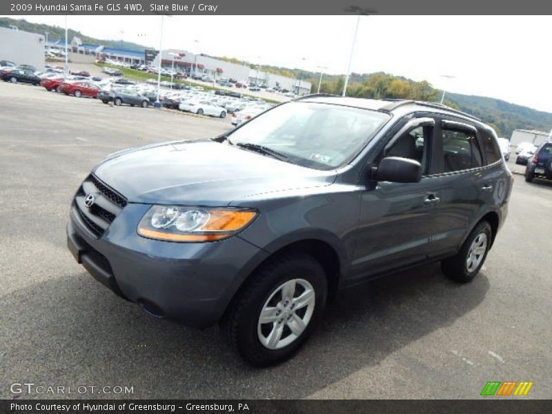 Slate Blue / Gray 2009 Hyundai Santa Fe GLS 4WD