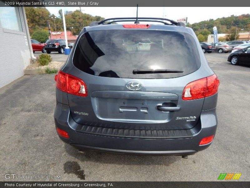Slate Blue / Gray 2009 Hyundai Santa Fe GLS 4WD