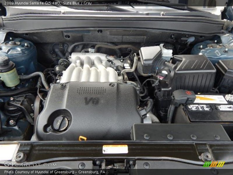 Slate Blue / Gray 2009 Hyundai Santa Fe GLS 4WD