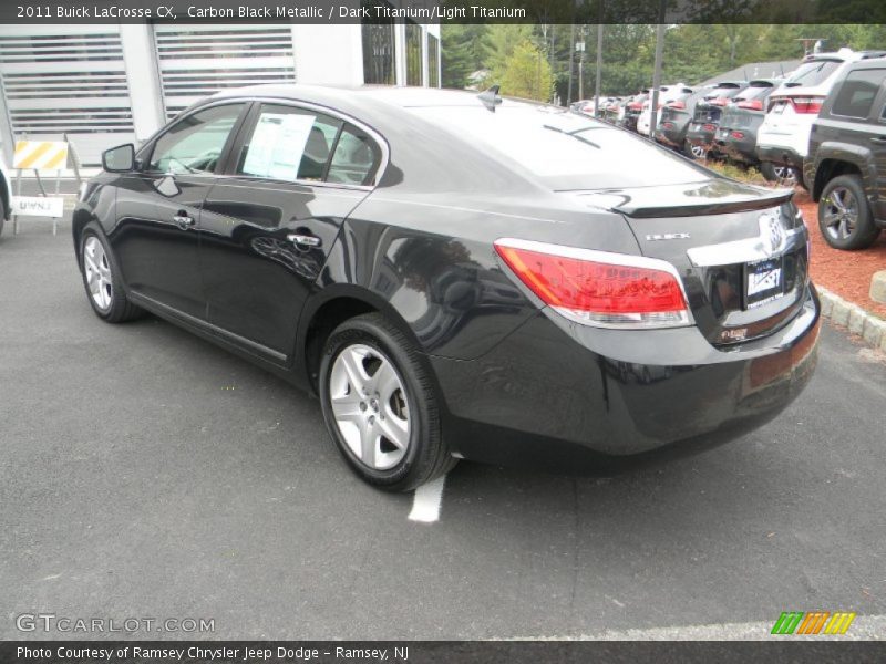 Carbon Black Metallic / Dark Titanium/Light Titanium 2011 Buick LaCrosse CX