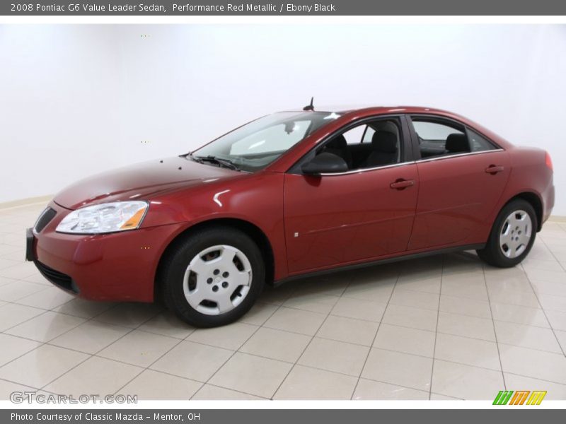 Performance Red Metallic / Ebony Black 2008 Pontiac G6 Value Leader Sedan