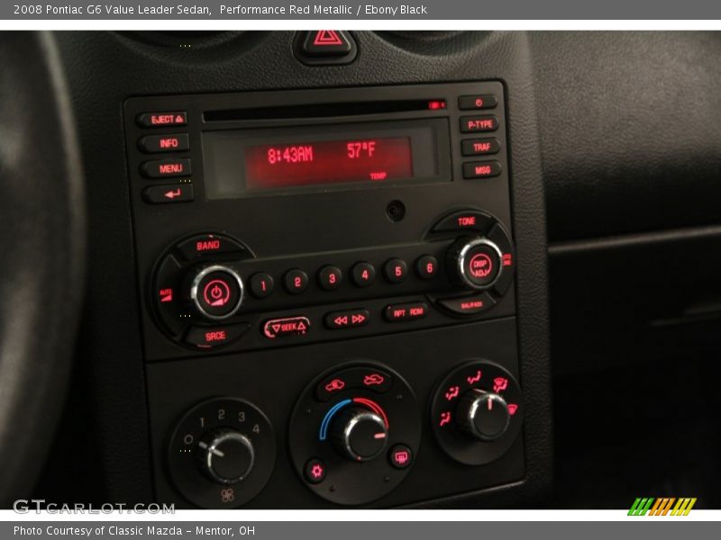 Performance Red Metallic / Ebony Black 2008 Pontiac G6 Value Leader Sedan