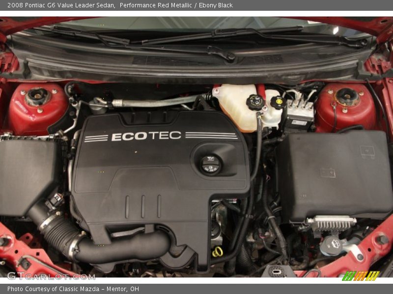 Performance Red Metallic / Ebony Black 2008 Pontiac G6 Value Leader Sedan