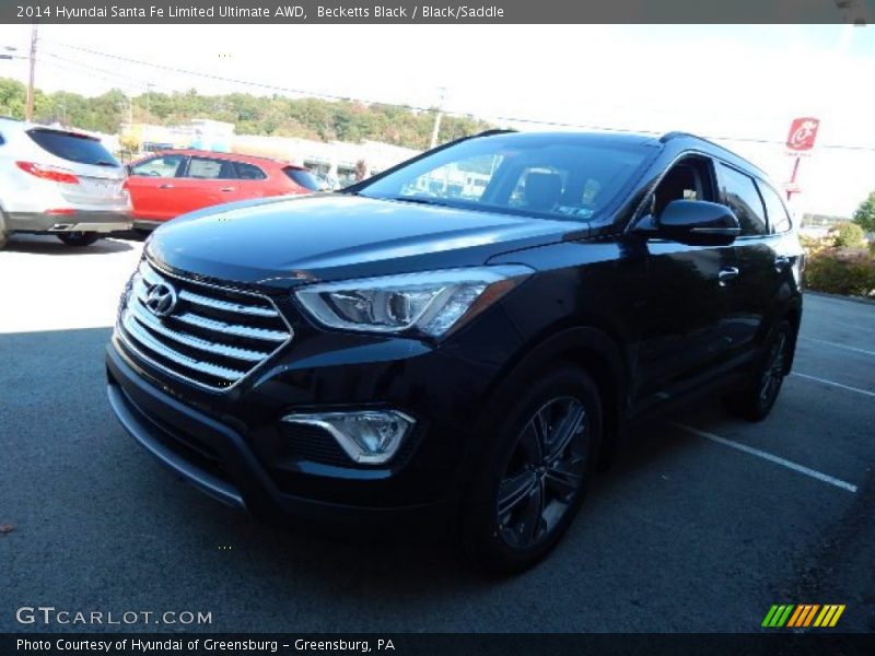 Becketts Black / Black/Saddle 2014 Hyundai Santa Fe Limited Ultimate AWD