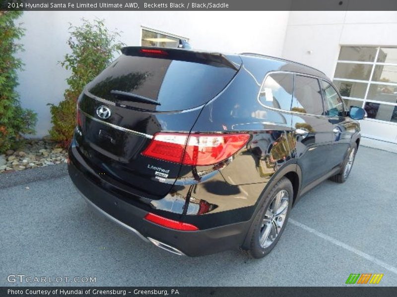 Becketts Black / Black/Saddle 2014 Hyundai Santa Fe Limited Ultimate AWD