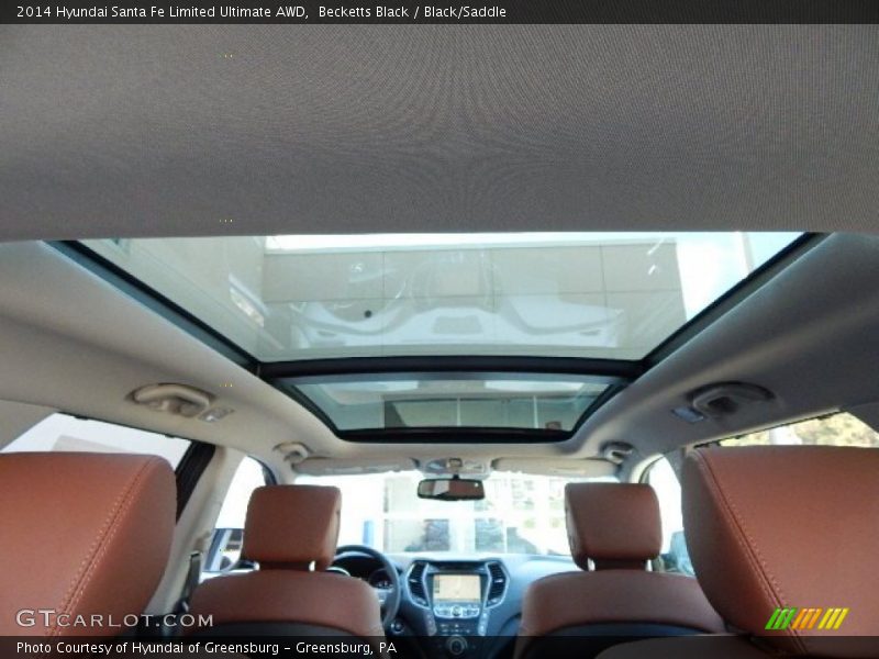 Sunroof of 2014 Santa Fe Limited Ultimate AWD
