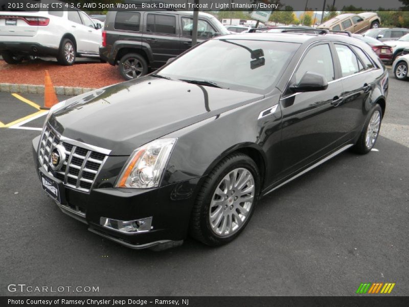 Black Diamond Tricoat / Light Titanium/Ebony 2013 Cadillac CTS 4 3.6 AWD Sport Wagon