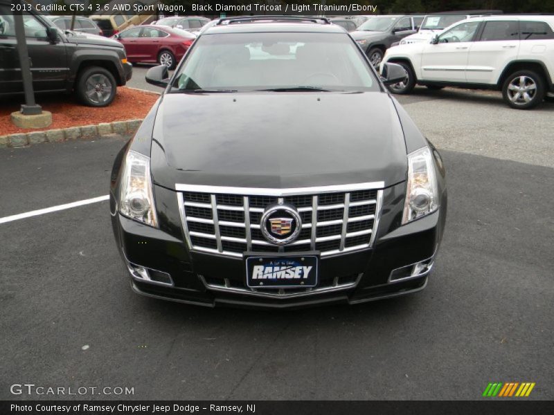 Black Diamond Tricoat / Light Titanium/Ebony 2013 Cadillac CTS 4 3.6 AWD Sport Wagon