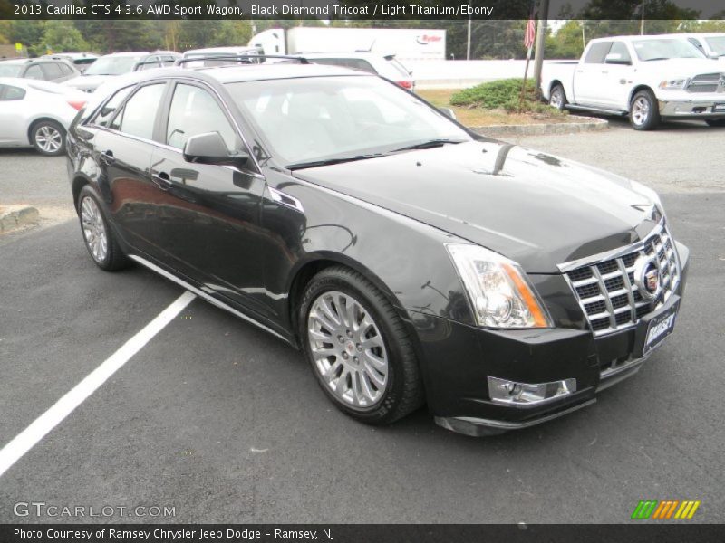 Black Diamond Tricoat / Light Titanium/Ebony 2013 Cadillac CTS 4 3.6 AWD Sport Wagon