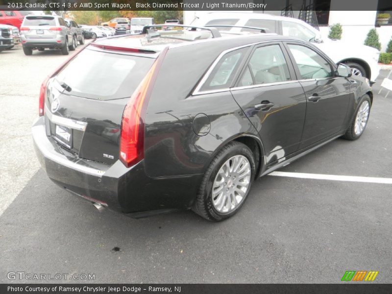 Black Diamond Tricoat / Light Titanium/Ebony 2013 Cadillac CTS 4 3.6 AWD Sport Wagon