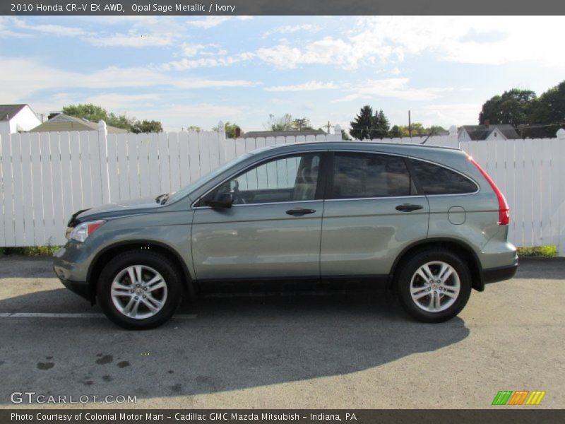 Opal Sage Metallic / Ivory 2010 Honda CR-V EX AWD