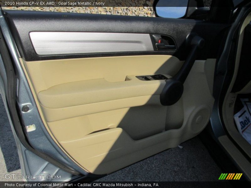 Opal Sage Metallic / Ivory 2010 Honda CR-V EX AWD