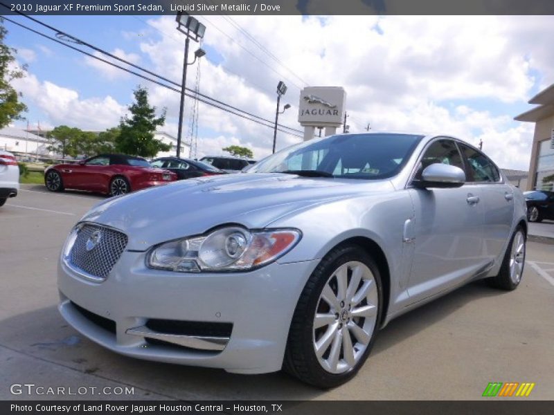 Liquid Silver Metallic / Dove 2010 Jaguar XF Premium Sport Sedan